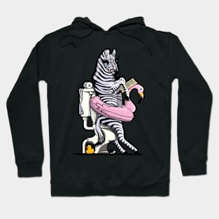 Zebra on the Toilet Hoodie